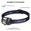 LED Head Torch, USB Rechargeable LED Headlamp Headlight, Waterproof, IR