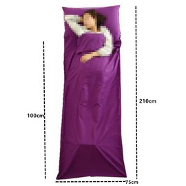 CuiCanfla Sleeping Bag, Ultralight, Outdoor & Indoor Summer Sleeping Bag, Sleeping Bag with Full Zip and Cushion Compartment, for Adults, Camping, Hiking, Hotels