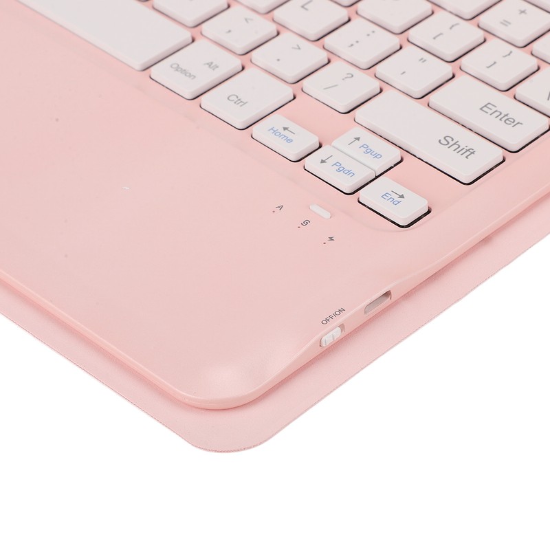 12.4in Keyboard Case 3 Adjustment Stand Detachable Pink Keyboard Case