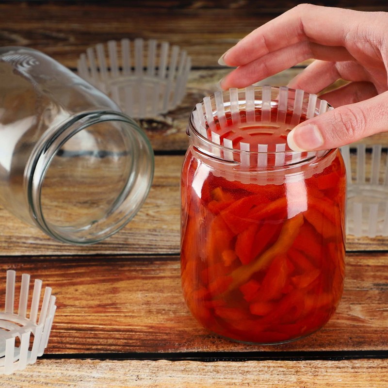 KADAX Fermentation Weight for Preserving Jars, Plastic Fermentation Lid, Food
