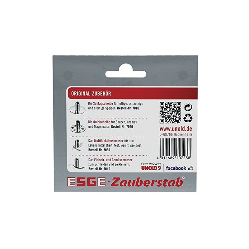 ESGE 7040 Zauberstab Fleisch- und Gemüsemesser, Silber