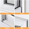 Wedge-Shape Weather Stripping Door Seal (White, 16.4FT - 3PCS)
