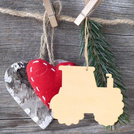 SEWACC Animals Wood Slices Farm Animals Wooden Cutouts 45pcs Unfinished Wood Cutouts Farm Theme Wood Crafts DIY Embellishments Barn Cutout Wood