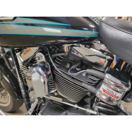 Ton's Black 8mm Harley Davidson Big Twin 99-17 FXD Dyna Softail Spark Plug Wires