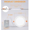 CLOUDY BAY 12 Pack 6 Inch 5CCT Ultra-Thin LED Recessed
