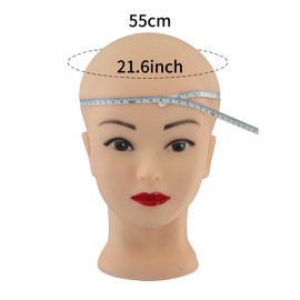 Aofadaning Eye-catching wig displays: bald model heads, afro wig stands and model heads for wigs and make-up techniques - show off your style! (go bareheaded)