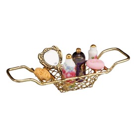 Melody Jane Dollhouse Bathroom Shelf Bridge & Toiletries Reutter Miniature Bathroom Accessories