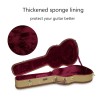 Crossrock 4/4 Full Size Classical Guitar Case, Arch-top Wooden Hardshell