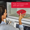 Rubbermaid 16-Piece BPA-Free Plastic Food Storage Set, Red Vented Lids