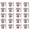 Jeanoko Set of 20 Mini Drawer Pulls Mushroom Head Handle