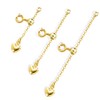 Necklace Extender Durable 14K Gold Plated Solid Brass Slider Necklace