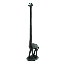 Treasure Gurus Metal Giraffe Bathroom Toilet Tissue Roll or Kitchen Paper Towel Holder Home Decor