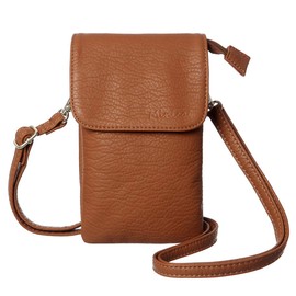 MINICAT Small Crossbody Bags for Women Cell Phone Bag Wallet Purse Vegan Leather Cross Body Purses(Brown)