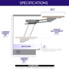 Life Finds Kitchen Appliance Lifting Brackets, Spring Loaded Lift Assist