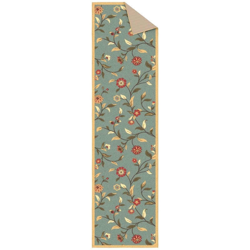 Ottomanson Hallway Runner Rug 2'7" x 9'6" Non Slip Floral