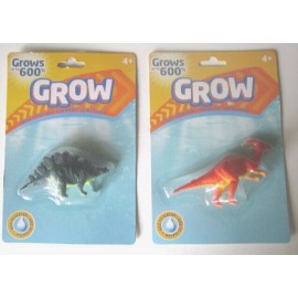 Grow Creature MAGIC GROW 2 DINOSAURS FUN TOYS WATCH THEM GROW UP TO 600% IN WATER! NEW PKG