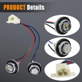 84931AE170 Tail Light Socket Harness Fit for Subaru Legacy Outback 2000 2001 2002 2003 2004 Left and Right Side Taillight Tail Light Lamp Socket Set Wire Harness