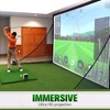 Aikeec Golf Simulator Impact Screen: 7mm Thickened Ultra-Clear Hitting Screen