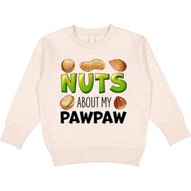 inktastic Nuts About My Pawpaw Peanut, Almond, Pistachio Toddler Sweatshirt 4T Natural Heather 39f4f