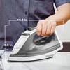 BLACK+DECKER Light ‘N Easy Compact Steam Iron, IR1020S, Stainless Steel