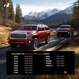 A-Premium Outside Exterior Door Handles Compatible with International Harvester 2554, 2574, 2654, 2674, 3000, 3200, 3300, 4700, 4800, 4900, 3000RE, Zinc Chrome, 2-PC Set, Front Driver & Passenger Side