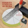 목공 삼각자 각자 눈금자 테이프 수평 직각자 목수 합금 [분리형