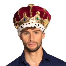 Boland Boland 36106 - Hut Majestät, Krone für Erwachsene, Kostüm Zubehör für Karneval und Mottoparty, Faschingskostüme, JGA