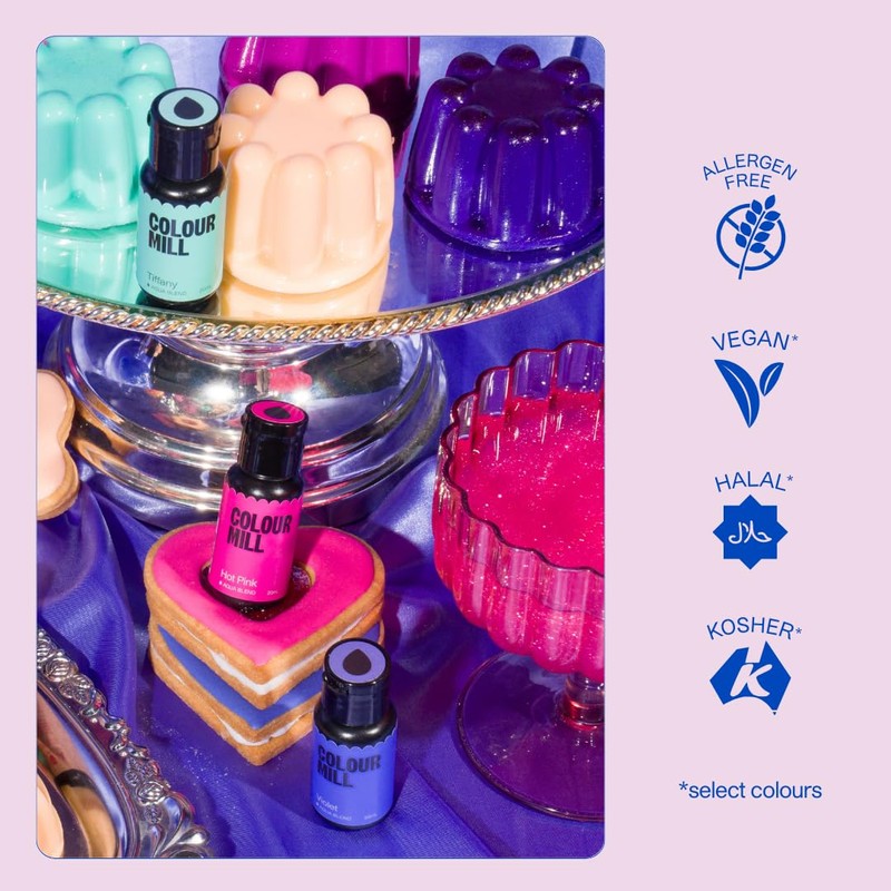 Colour Mill Aqua Blend Water-Based Food Coloring, 20 Milliliters Rust