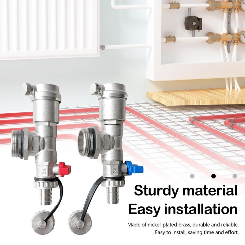 Quick Bleeder Set 1 Inch for Heating Circuit Distributor, Bleed