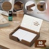 Buqoo Black Walnut Wood To Do List Holder with 50