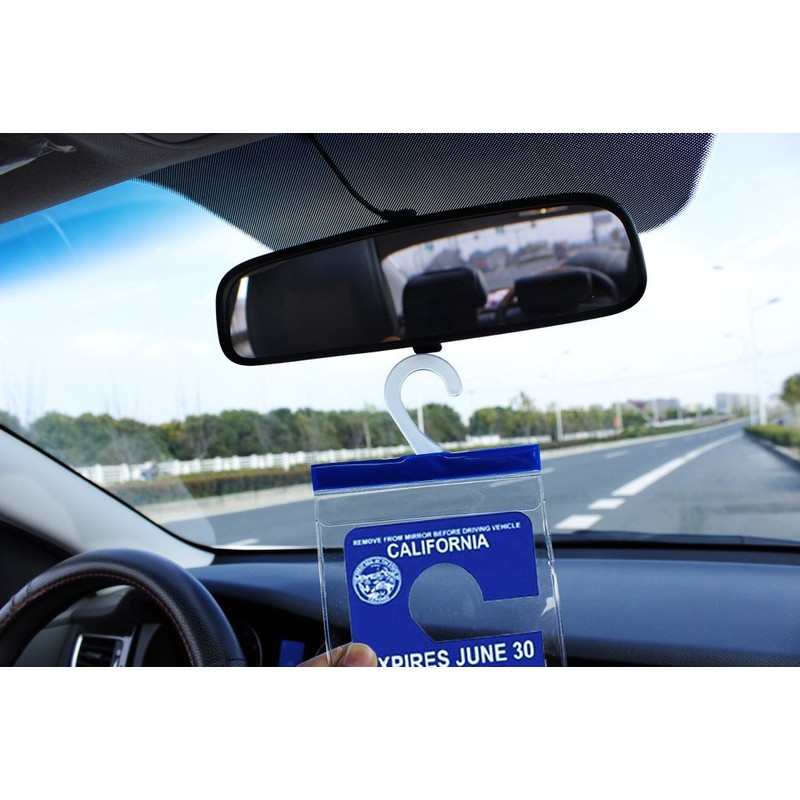 Handicap Parking Placard Holder - Disabled Parking Permit Holder Hanger