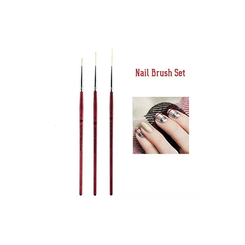 Allsor Pincel Delineador De Uñas Para Bricolaje, Brochas Para Decor