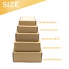 Pack of 6 Shipping Boxes with Lids Nesting Corrugated Cardboard