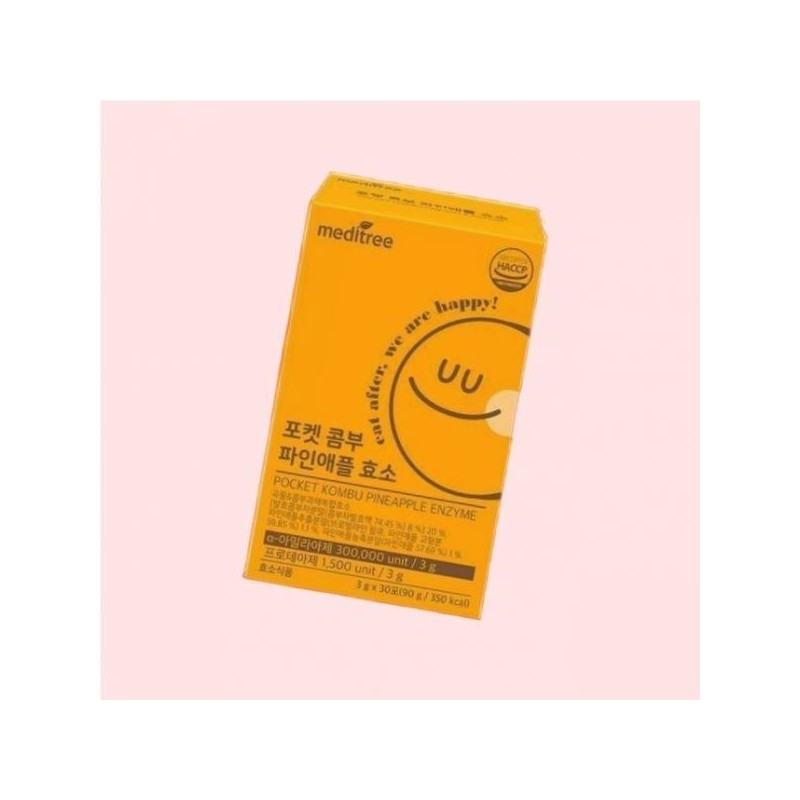 Meditree Pocket Kombu Pineapple Enzyme 30 packets (1 month supply)