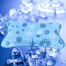 Children Adults Waterproof Ice Cushion Cooling Pad Water Cushion for Home Travel (48 x 30 cm Grey)