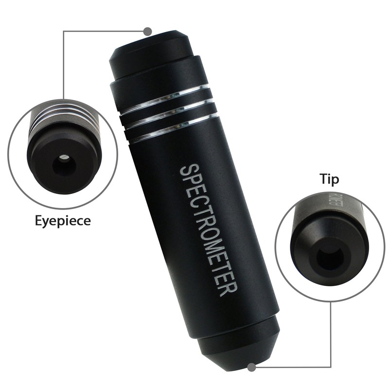 Pocket Diffraction Grating Gemological Spectroscope for Quick Gemstone Identification and