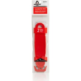 American Line Film Slitter Two-Sided Safety Box Cutter with Blunt Steel Punch - Cuts Cardboard, Plastic Wrap, Envelopes, Straps - Includes (1) Carbon Steel Blade - 66-0705