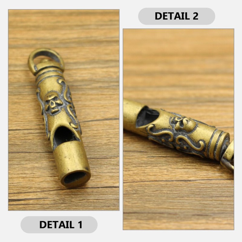 Sosoport Pendant Whistle Multi-use Decorative Keychain Whistle for Sports Survival