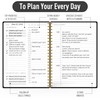 Undated Daily Planner with Hourly Schedule - To-Do List Notebook