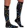 Cherokee Printsupport Women's 8-12mmHg Regular Airy Buds Support Socks