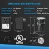 Garbage Disposal Air Switch Kit, UL Certified Garbage Disposal Button