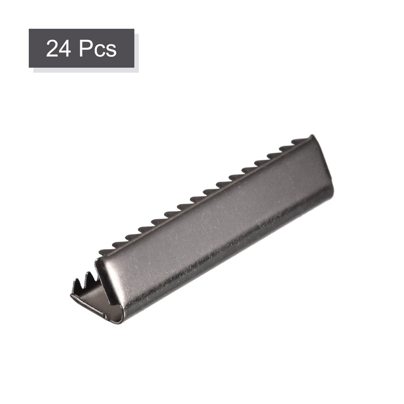sourcing map 24 Pieces Belt Buckle End Tips, 30mm/1.18" Band