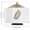 ONVAYA® Wooden Desk Organiser, Leaf Design, Pen Holder for Desk,