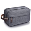 WOONEKY Men's Nylon Cosmetic Bag for Travel Large Capacity Toiletry