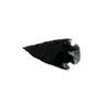 VIE Faceted Arrowhead, 3-4cm, Black Obsidian