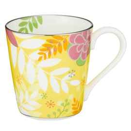 NARUMI(ナルミ) マグカップ フローラルパラダイス 290cc イエロー 花柄 華やか かわいい おしゃれ カラフルなデザイン プレゼント ギフト箱入り 51183-2773P