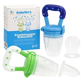 Baby Fruit Teat Set (2 Pack) - Beginners for Children blue