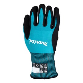 Makita P-84698 Cut Level 1 Nitrile Coated Dipped Gloves, Size Large