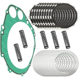 JINFANNIBI Clutch Plate Kit Heavy Duty Springs & Cover Gasket for Suzuki GSXR1000 2001-2004