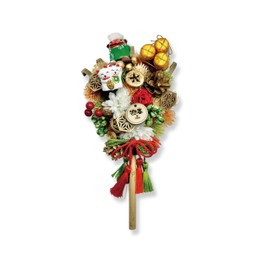 2026 mamawreath New Year Rake Wake Decoration New Year Decoration Entrance Decoration Stand Handy Mop Size (H x W x D): 11.0 x 6.1 x 4.7 inches (28 x 15.5 x 12 cm) (Thick) (Rake Green (NY-517)